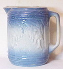 Blue and white stone ware "Avenue of trees"  pitcher