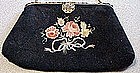 French Hand Beaded Embroidered Purse