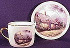 Thomas Kinkade Moonlight Cottage teacup saucer