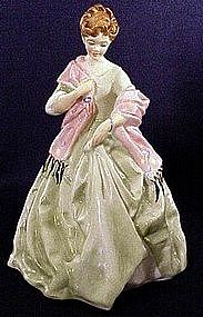 Royal Worcester Freda Doughty Figures First Dance green