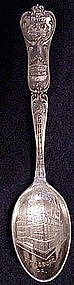 Sterling souvenir spoon: Pittsburg, Pa. Post Office