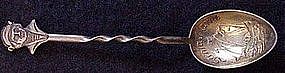 Sterling souvenir spoon:Christopher Columbus &