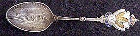 Sterling souvenir spoon:Brace Bridge Falls Muskoka,Ca