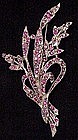 Trifari Spaney floral spray brooch (1941)