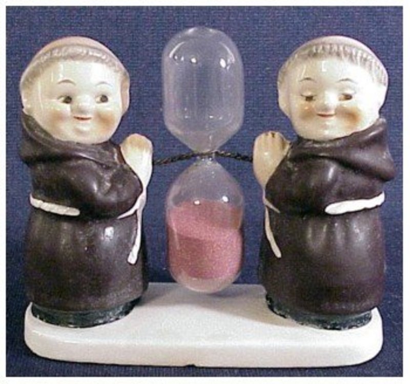 Goebel Friar Tuck egg timer ( Two Friar Tucks )