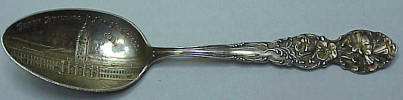 Sterling souvenir spoon:San Francisco Ferry Building