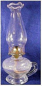 P & A Footed kerosene finger lamp
