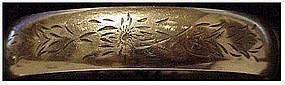 Gold filled hinged bangle bracelet (no initials)9/16"