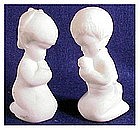 Fenton satin white Praying Boy / Girl # 5100