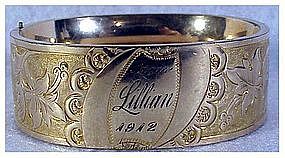 Victorian hinged bangle bracelet (from Lillian 1912)