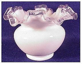 Fenton silver crest 4 1/2" vase