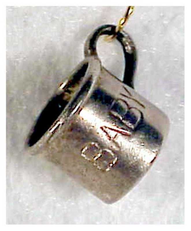 Sterling charm: baby cup