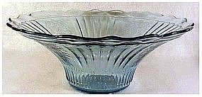 Mayfair "open rose" 12" deep, scalloped fruit bowl-BLUE