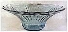 Mayfair "open rose" 12" deep, scalloped fruit bowl-BLUE