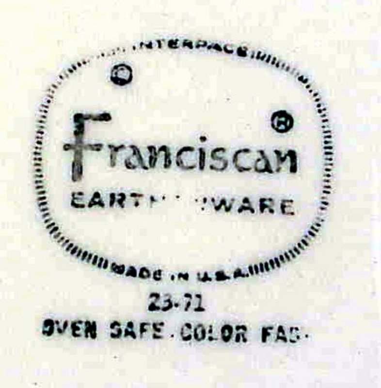 Franciscan Desert Rose (USA Back stamp) dinner plate