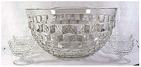 Whitehall- clear by Colony Punch bowl,ladle,cups