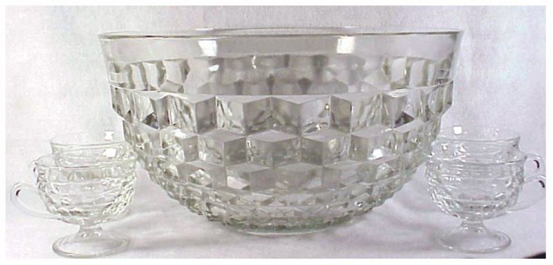 Whitehall- clear by Colony Punch bowl,ladle,cups