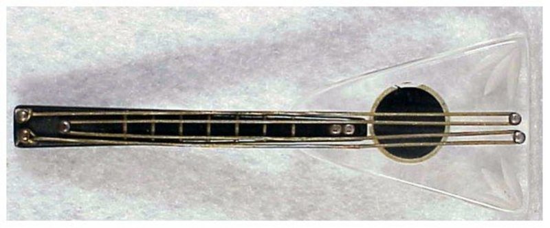 Bakelite &amp; Lucite jelly belly Banjo pin