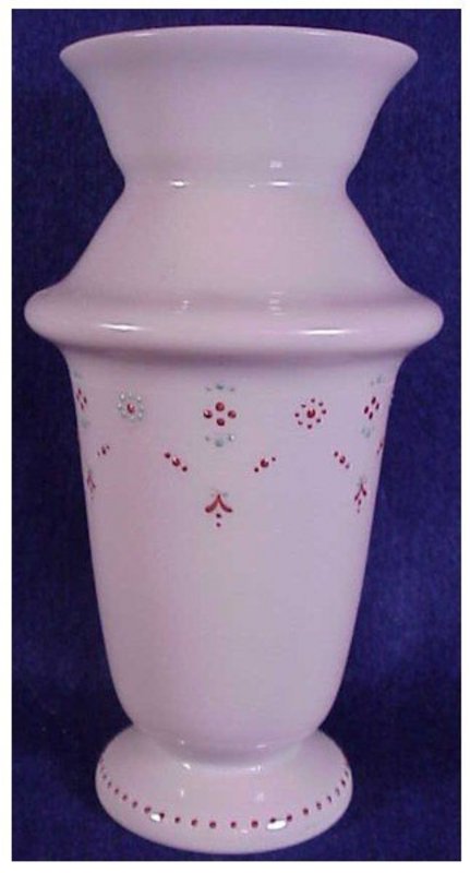 Opaline Bristol glass vase- English