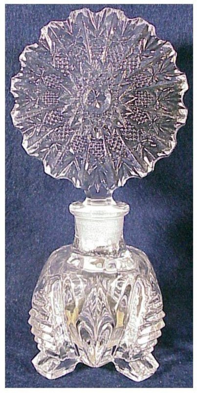 Czechoslovakia perfume bottle Irving W.Rice crystal