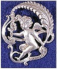 Cini sterling: Zodiac Virgo Pin (Aug 23-Sept 22)