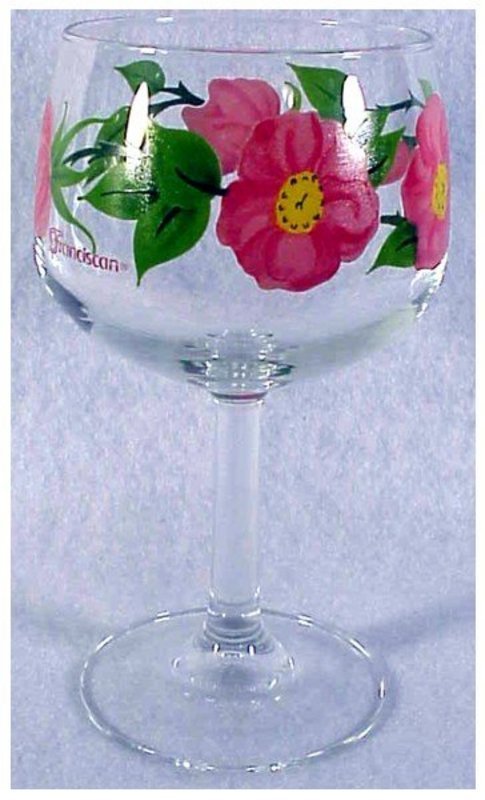 DESERT ROSE   8 oz glassware wine by FRANCISCAN CHINA