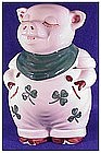 Shawnee Shamrock Smiley Pig cookie jar (USA-vintage)