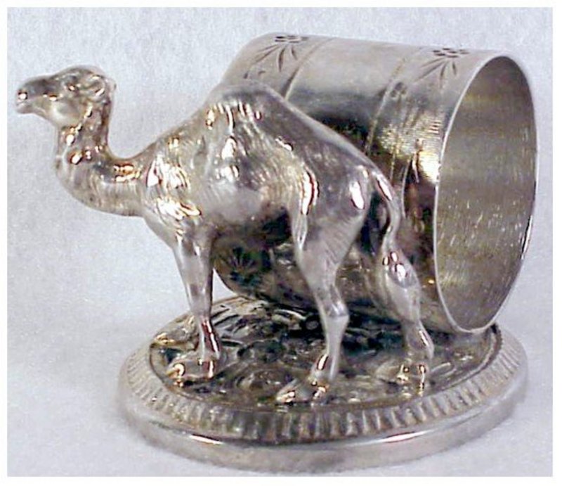 Victorian Rogers,Smith  &amp; Co camel napkin ring