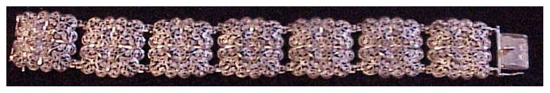 Alice Caviness sterling filigree bracelet - vintage