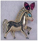Coro Pegasus Adolph Katz donkey / horse pin