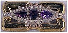 McClelland Barclay rhinestone brooch(Art Deco) Amethyst