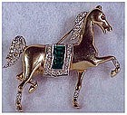 Trifari Alfred Philippe pave trotting horse