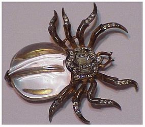 Trifari sterling 'Alfred Philippe' Jelly belly spider