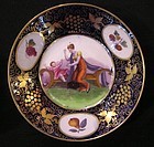 Newhall Porcelain Cup & Saucer with Mother and Child