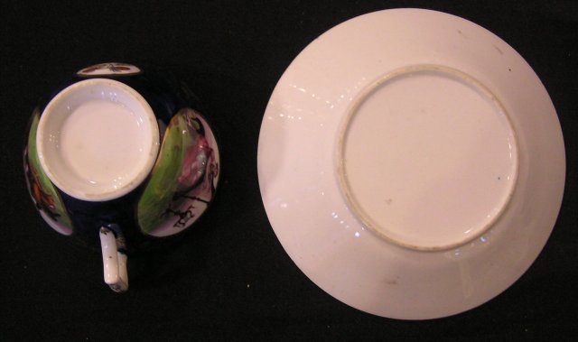 Newhall Porcelain Cup &amp; Saucer with Mother and Child