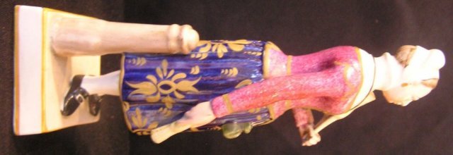 Pearlware Figure of Madam Vestris as the Brushwoman