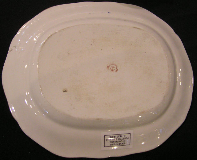 Davenport Stoneware Platter with Imari Pattern