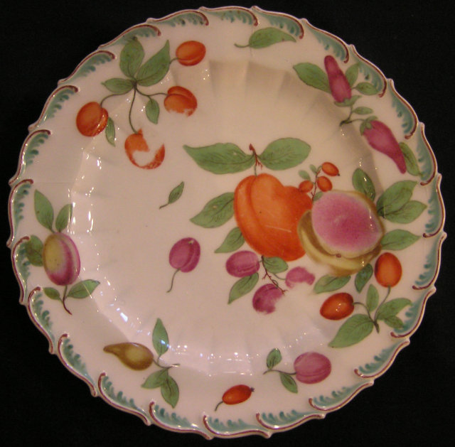 Hand Painted Chelsea Soft Paste Porcelain Plate