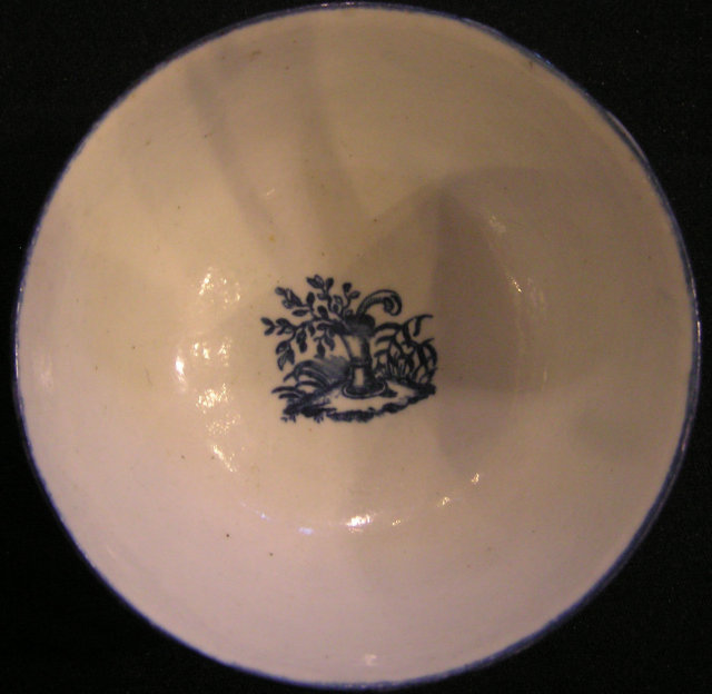 Caughley Soft Paste Porcelain Sugar Bowl