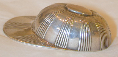Tea Caddy Spoon in the form of a jockey cap