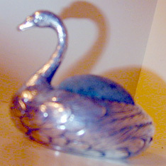 pin cushion in the form of an swan c1890