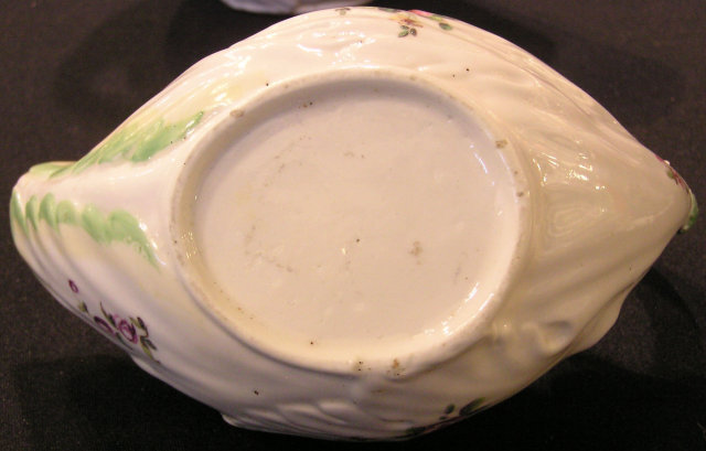 Derby Porcelain Pair of Sauceboats in Cos Form
