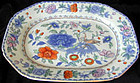 Masons Patent Ironstone platter, "grasshopper" pattern