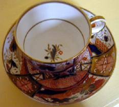 Spode porcelain cup and saucer in &quot;Lord Nelson&quot; pattern