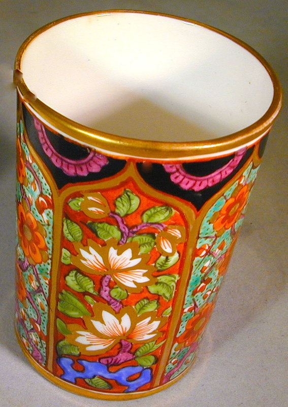 Antique Derby Porcelain spill vase