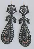 Antique Pair of Berlin Iron Earrings, 1810