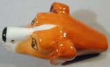 Royal Worcester Porcelain Hound Head Whistle