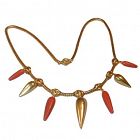 Antique Coral and Gold Necklace