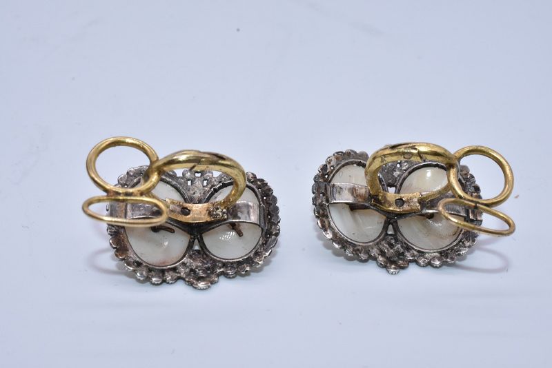 Coque de Perle and Pyrite Earrings