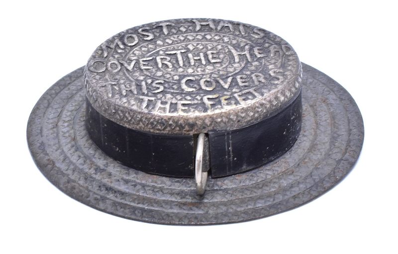C.1800 Straw Hat Novelty Tape Measure